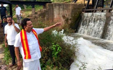തമിഴ്നാട്ടിലേക്ക് ഒഴുകുന്ന ജലത്തിൽ മാലിന്യം കലരുന്നുവെന്ന ആശങ്ക; സ്ഥലം സന്ദർശിച്ച് തമിഴ്നാട് സംഘം