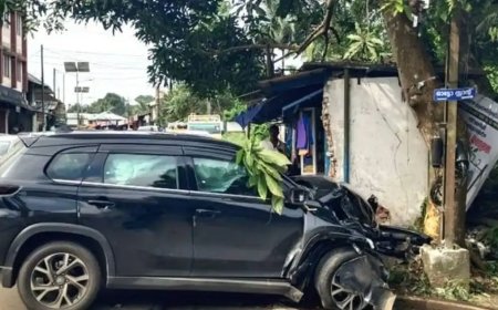പാലാ–പൊൻകുന്നം റോഡിൽ അപകട പരമ്പര; രണ്ട് ഇടങ്ങളിലായി ആറുപേർക്ക് പരിക്ക്
