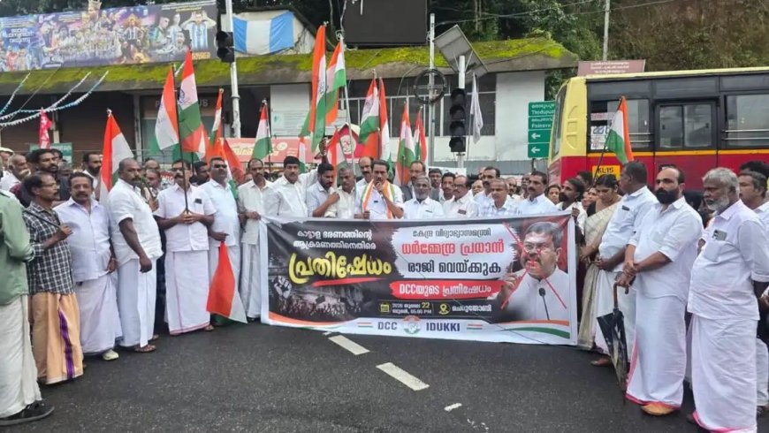 വിദ്യാഭ്യാസമന്ത്രി ധർമേന്ദ്ര പ്രധാൻ രാജിവെക്കണം: ഡി.സി.സി പ്രസിഡന്റ് സി.പി. മാത്യു