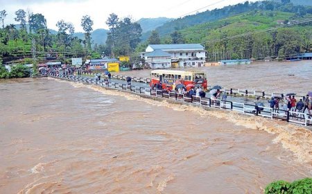 ഇടുക്കിയിൽ കനത്ത മഴ ; മണ്ണിടിച്ചിൽ, വെള്ളപ്പൊക്കം – ഒരാളെ കാണാതായി