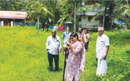 സ്റ്റേഡിയം നിർമാണം: തർക്കഭൂമി അളന്ന് താലൂക്ക് സർവേ സംഘം