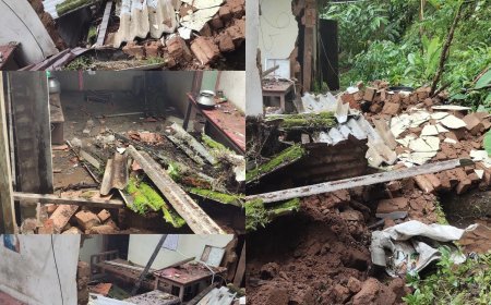 കാലവർഷക്കെടുതി: നെടുങ്കണ്ടത്ത് വീട് പൂർണമായി തകർന്നു; തലനാരിഴയ്ക്ക് രക്ഷപ്പെട്ട് വയോധികൻ