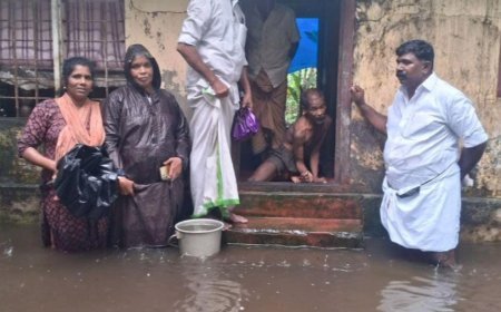 വൈക്കം താലൂക്കിൽ വെള്ളപ്പൊക്കക്കെടുതി രൂക്ഷം; 10 ദുരിതാശ്വാസ ക്യാമ്പുകൾ പ്രവർത്തനം തുടങ്ങി