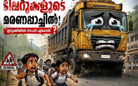 സ്കൂൾ സമയത്ത് ടിപ്പറുകളുടെ മരണപ്പാച്ചിൽ; ഇടുക്കിയിൽ നടപടി എപ്പോൾ?