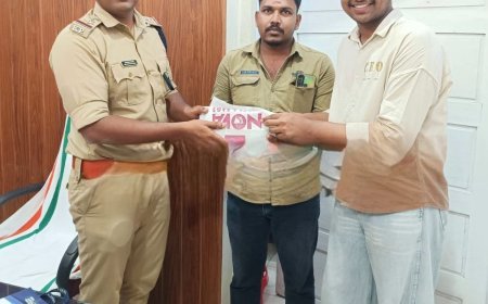 സ്വകാര്യ ബസ് ജീവനക്കാരുടെ സത്യസന്ധത; 37,000 രൂപയും ചെക്കും പോലീസിൽ ഏൽപ്പിച്ചു