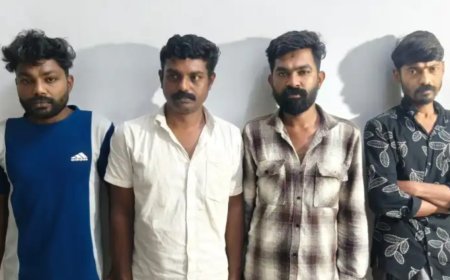 അതിഥി തൊഴിലാളികളിൽ നിന്ന് പണം കവർന്ന നാല് യുവാക്കൾ കട്ടപ്പന പോലീസിന്റെ പിടിയിൽ