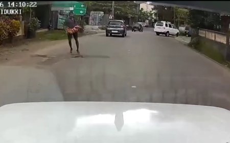 രോഗിയുമായി പാഞ്ഞ ആംബുലൻസിന് മുന്നിൽ യുവാവിന്റെ ‘ഭ്രാന്തൻ’ അഭ്യാസം; തലനാരിഴയ്ക്ക് വൻ ദുരന്തം ഒഴിവായി