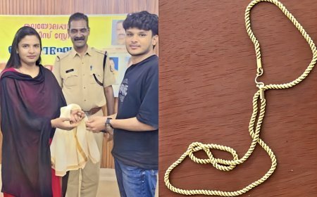 റോഡിൽ കിടന്ന രണ്ടര പവൻ സ്വർണമാല; ‘കണ്ണ് മഞ്ഞളിച്ചില്ല’, ഉടമയെ തേടി പോലീസിൽ ഏൽപ്പിച്ച് യുവ അഭിഭാഷക