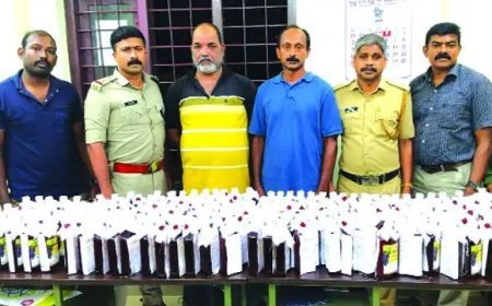 ഉപ്പുതോട്ടിൽ 100 ലിറ്റർ പോണ്ടിച്ചേരി മദ്യം പിടികൂടി