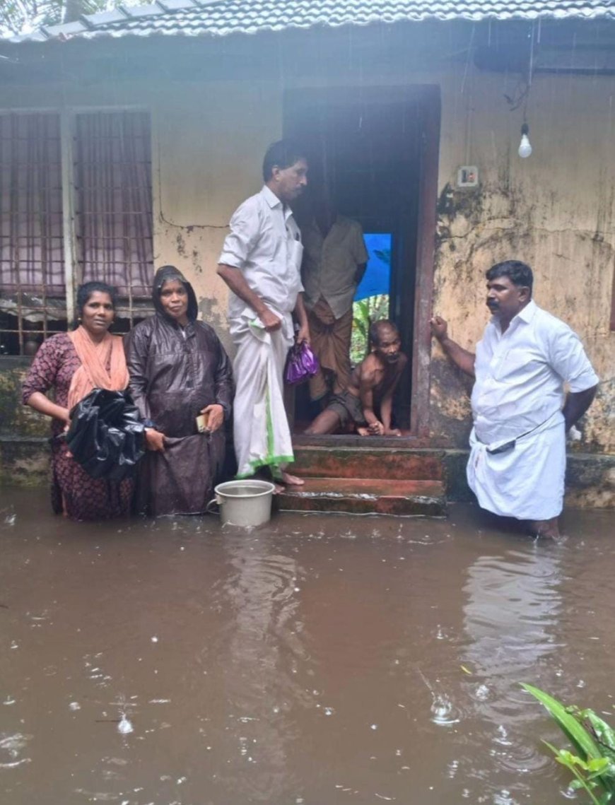 വൈക്കം താലൂക്കിൽ വെള്ളപ്പൊക്കക്കെടുതി രൂക്ഷം; 10 ദുരിതാശ്വാസ ക്യാമ്പുകൾ പ്രവർത്തനം തുടങ്ങി