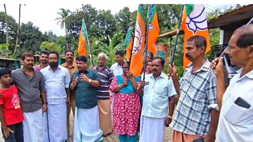വണ്ണപ്പുറത്തെ തകർന്ന പാലം ഉടൻ നന്നാക്കണം; പ്രതിഷേധവുമായി ബി.ജെ.പി