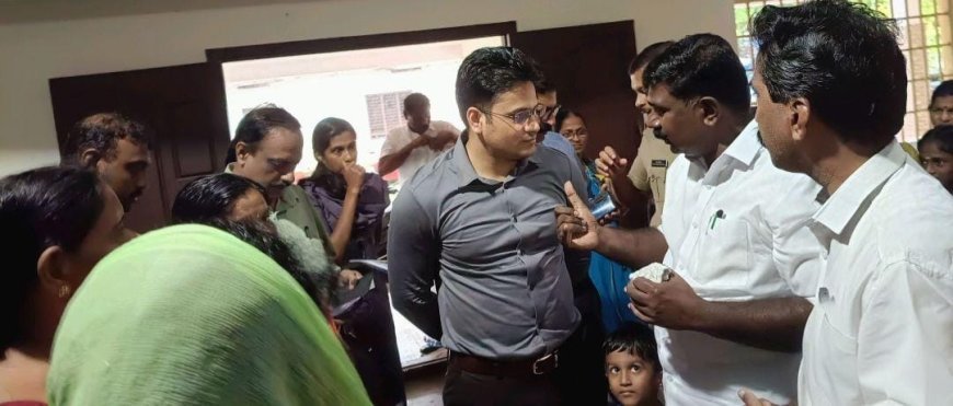 വൈക്കത്തെ ദുരിതാശ്വാസ ക്യാമ്പുകളിൽ സന്ദർശനം നടത്തി എംഎൽഎയും ജില്ലാ കളക്ടറും; ക്യാമ്പ് അംഗങ്ങൾക്കൊപ്പം ഉച്ചഭക്ഷണവും