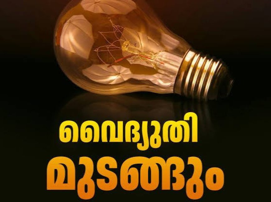 കോട്ടയം ജില്ലയിൽ ഇന്ന് വിവിധയിടങ്ങളിൽ വൈദ്യുതി മുടങ്ങും