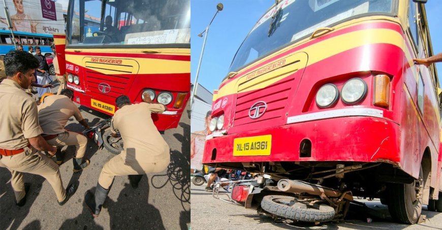 കൊല്ലത്ത് കെഎസ്ആർടിസി ബസിടിച്ച് യുവാവിന് ദാരുണാന്ത്യം