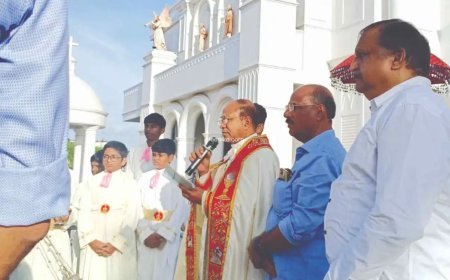 ലൂർദ് ഫൊറോന പള്ളിയിൽ എട്ടുനോമ്പാചരണത്തിന് തുടക്കം
