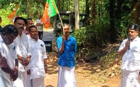 കാട്ടാന ശല്യം രൂക്ഷം; വനംവകുപ്പ് അനാസ്ഥയ്ക്കെതിരെ ബി.ജെ.പി ധർണ