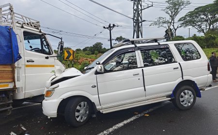 കുട്ടിക്കാനം മേമലയിൽ വാഹനാപകടം; ആളപായമില്ല