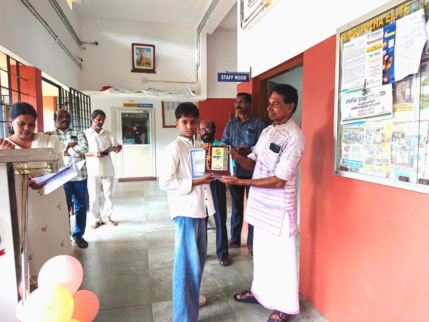 ജൈവ വൈവിധ്യ കോൺഗ്രസ് ചിത്രരചനാ മത്സരം: അക്ഷയ് അനുമോദിന് ഒന്നാം സമ്മാനം