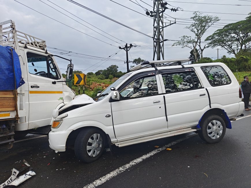കുട്ടിക്കാനം മേമലയിൽ വാഹനാപകടം; ആളപായമില്ല