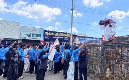 തിരുവനന്തപുരത്തെ അക്രമസംഭവങ്ങളിൽ പ്രതിഷേധം: കട്ടപ്പനയിൽ എസ്‌എഫ്‌ഐ മാർച്ച്
