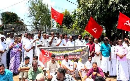 നെടുങ്കണ്ടം പോലീസ് സ്റ്റേഷനിലേക്ക് സി.പി.എം മാർച്ച്