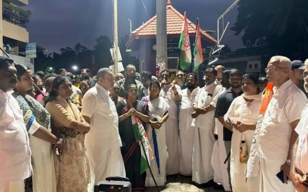 പാമ്പാടിയിൽ കോൺഗ്രസ് പ്രകടനവും ധർണയും നടത്തി