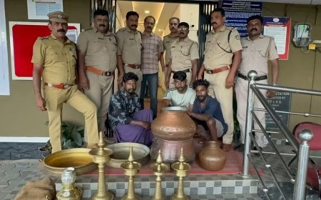 പരാതി ലഭിച്ച് 12 മണിക്കൂറിനുള്ളിൽ മോഷണക്കേസ് പ്രതികളെ പിടികൂടി വണ്ടിപ്പെരിയാർ പോലീസ്