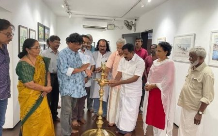 കോട്ടയത്ത് ‘വിഷ്വൽ ജേർണി’ വാട്ടർ കളർ ചിത്രപ്രദർശനം ആരംഭിച്ചു