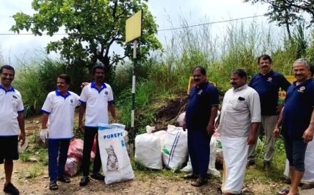 വ്യൂ പോയിന്റുകൾ ശുചീകരിച്ച് ഉടുമ്പന്നൂർ ലയൺസ് ക്ലബ്