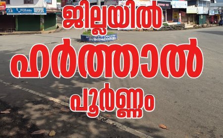 ഇടുക്കിയിൽ ഹർത്താൽ ജനം ഏറ്റെടുത്തു..എല്ലാ മേഖലയും സ്തംഭിച്ചു.