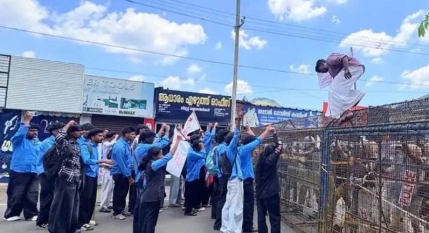 തിരുവനന്തപുരത്തെ അക്രമസംഭവങ്ങളിൽ പ്രതിഷേധം: കട്ടപ്പനയിൽ എസ്‌എഫ്‌ഐ മാർച്ച്