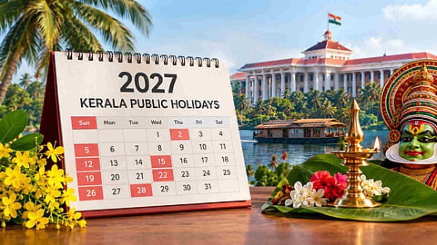 2027ലെ കേരളത്തിലെ പൊതു അവധി ദിനങ്ങൾ പ്രഖ്യാപിച്ചു; 21 അവധികൾ